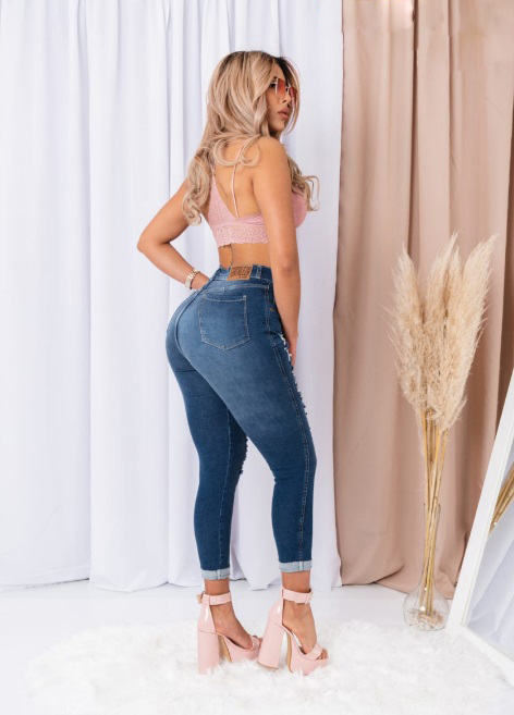 Pantalon Jean mujer Super Elastizado Calce Perfecto Talle 36 al 46