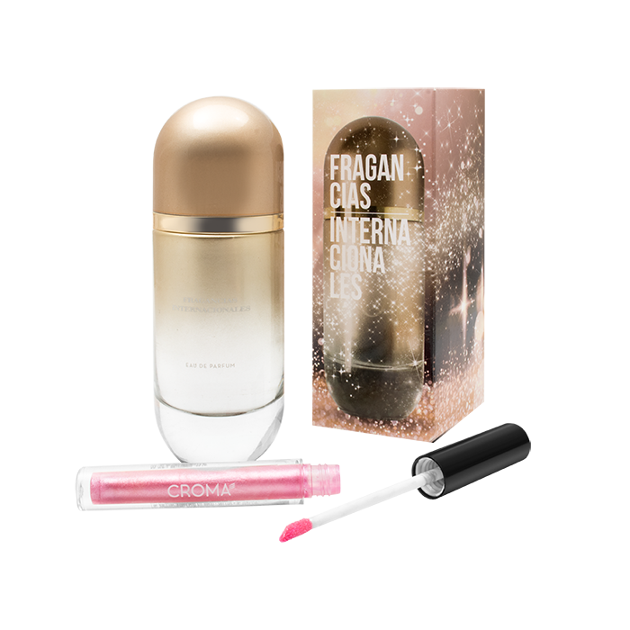 212 Vip Rose by Bagues + Labial Gloss Fucsia '