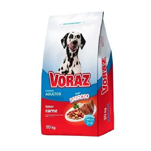 ALIMENTO BALANCEADO VORAZ ADULTO X 20 KG 